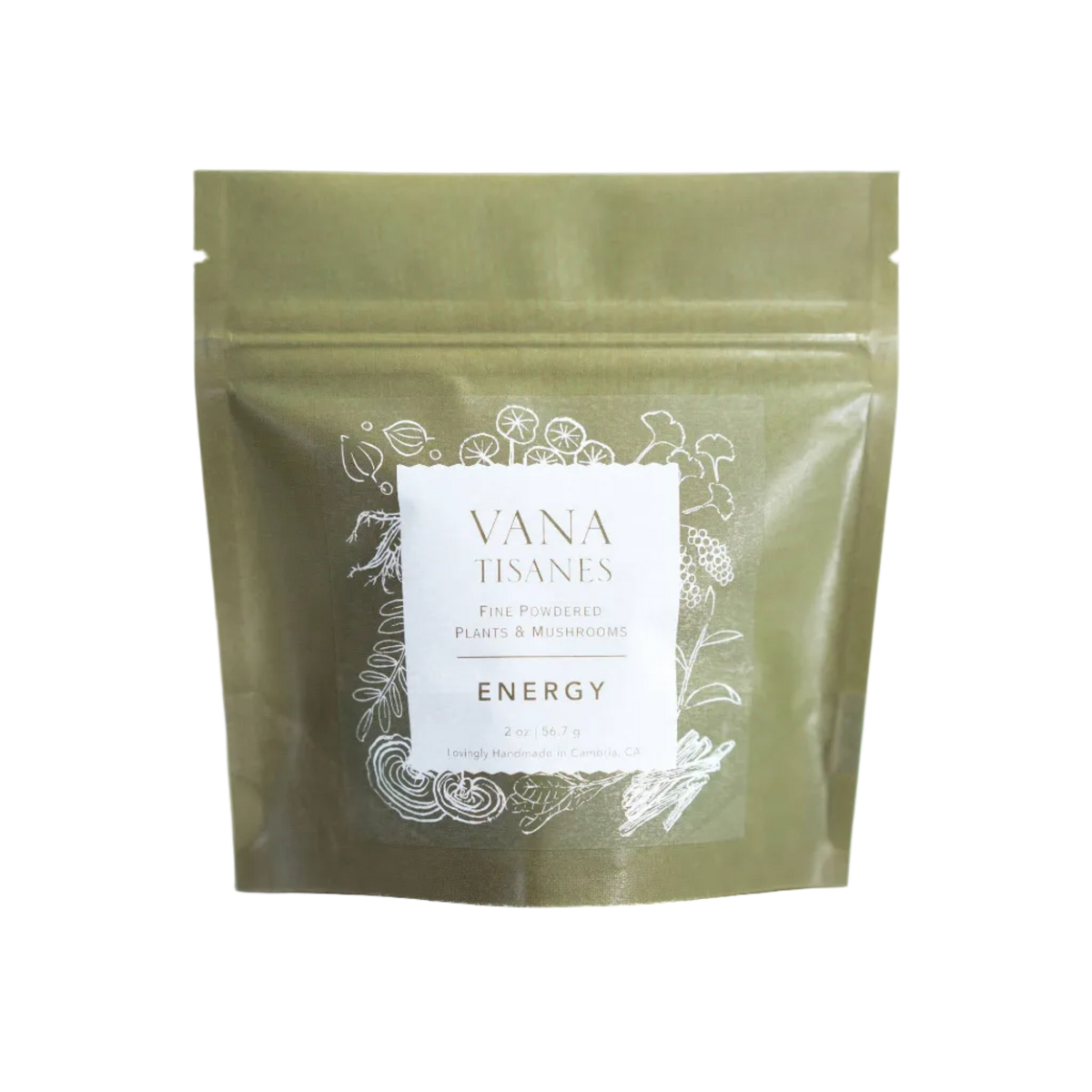 Energy Plant & Mushroom Powder for endurance and focus: 2 oz