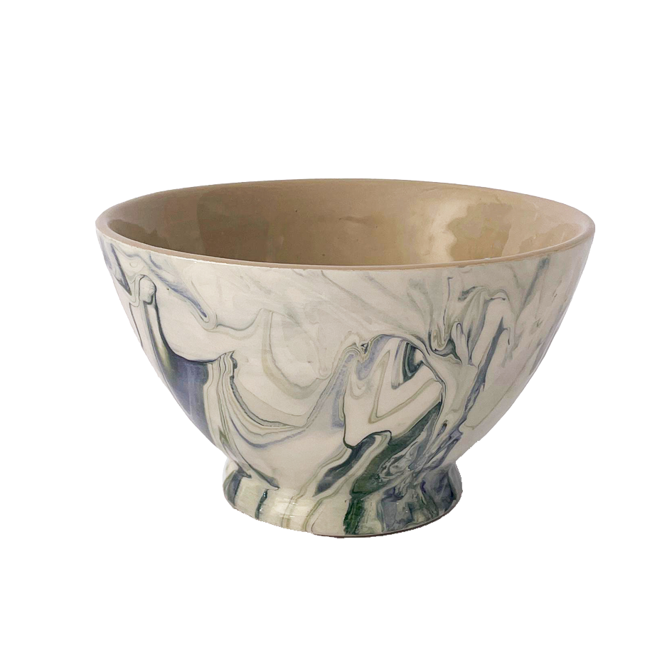 Marbled Ocean Large Bowl