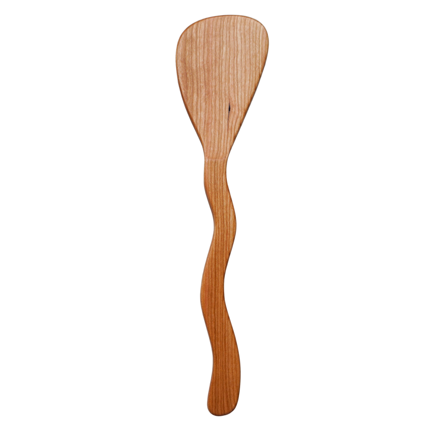 Squiggly Spatula - Cherry Wood