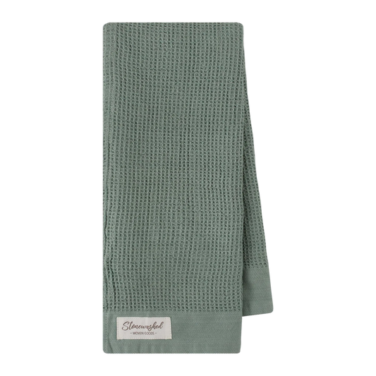 Jadeite Washed Waffle Dishtowel