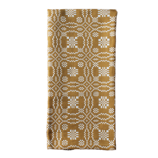 Lover's Knot Mustard Towel