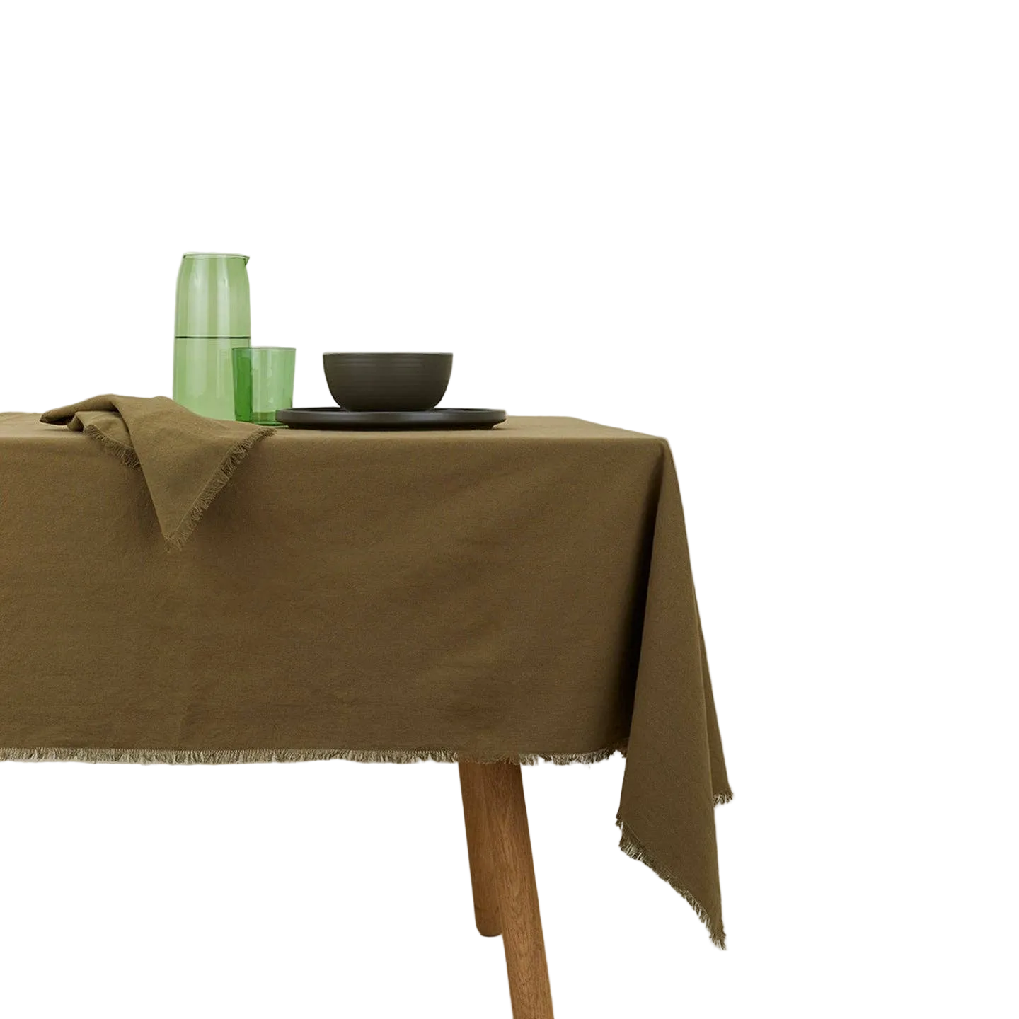 Olive Cotton Table Cloth