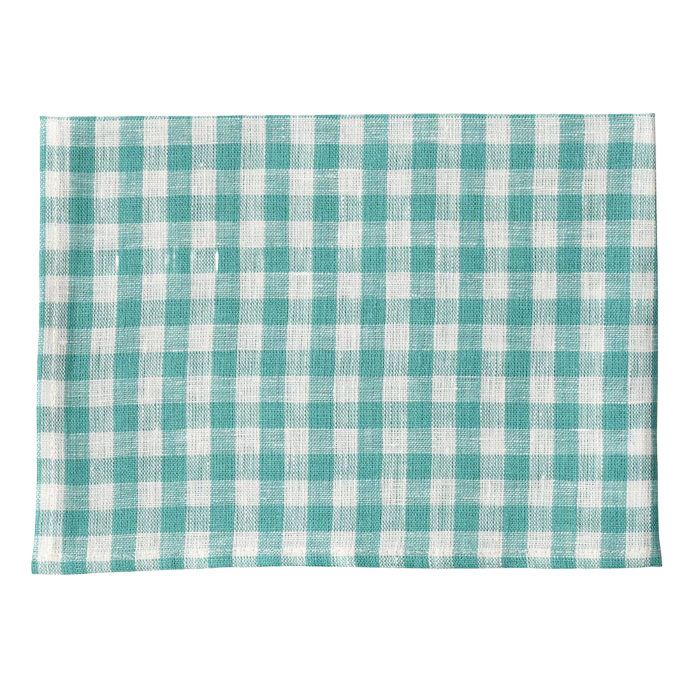 Green Check Linen Kitchen Cloth