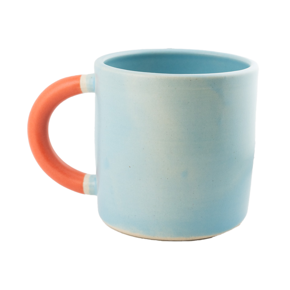 Sky Blue & Red Mug