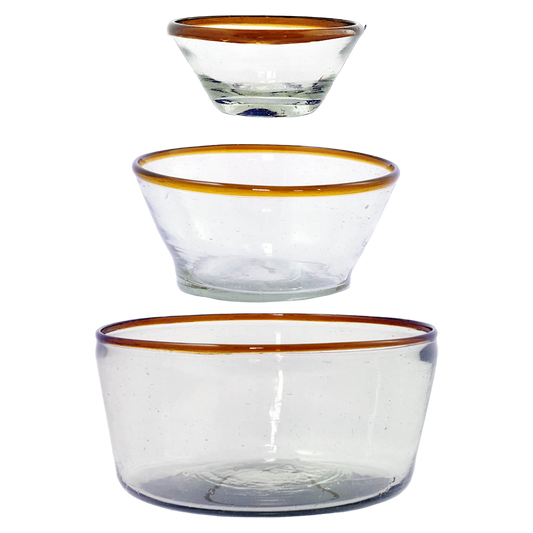 Amber Rim Bowls