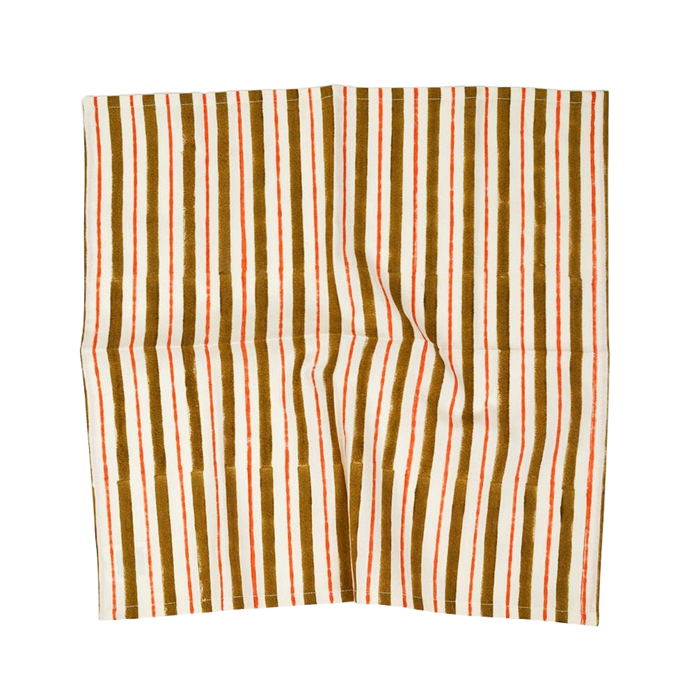 Ticking Stripes Cotton Napkin Pair