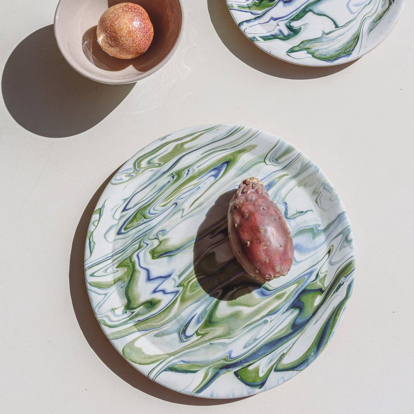 Marbled Ocean Dinner Plate
