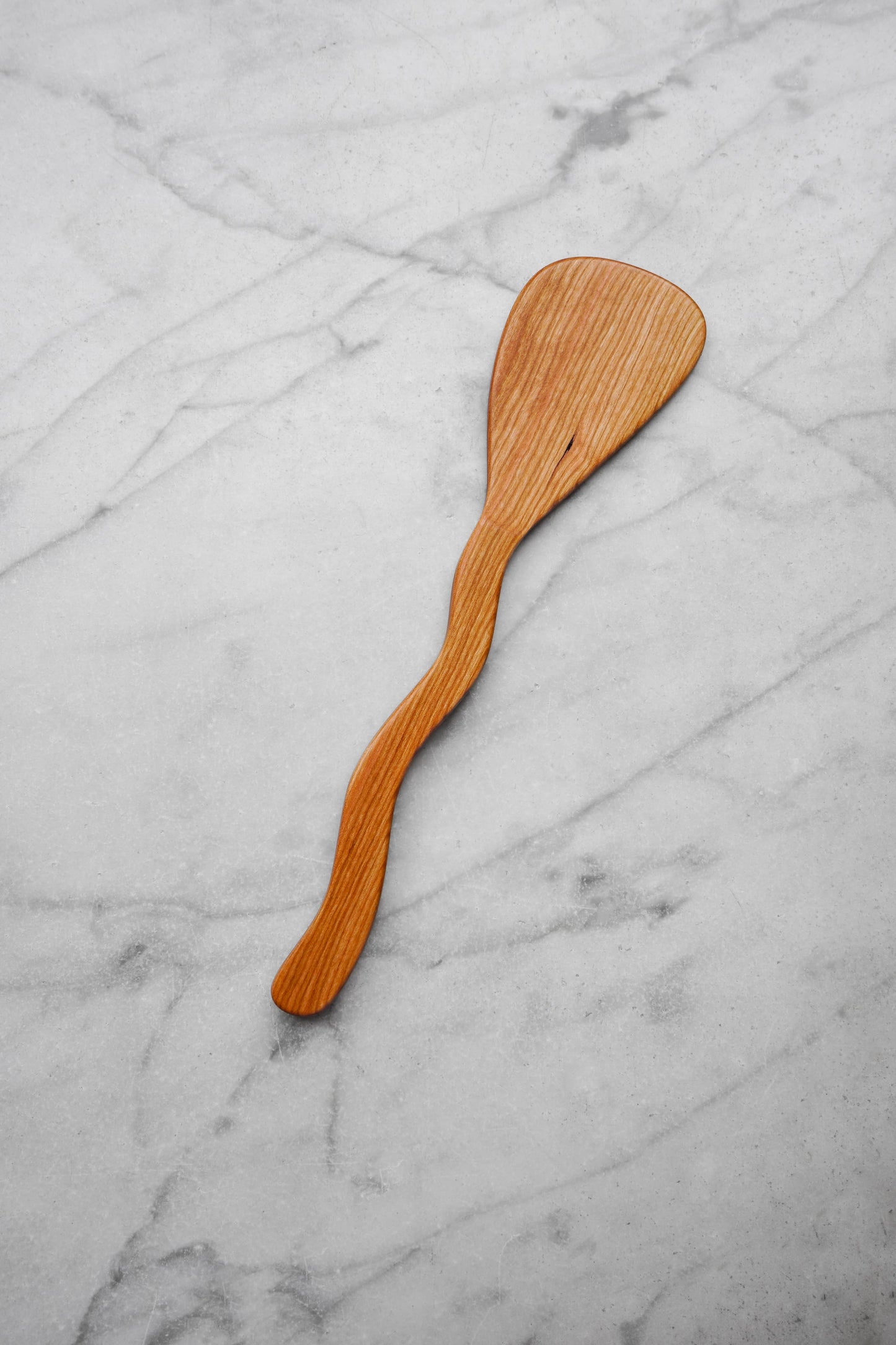 Squiggly Spatula - Cherry Wood