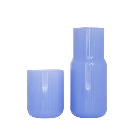 Tinted Glass Carafe - Periwinkle