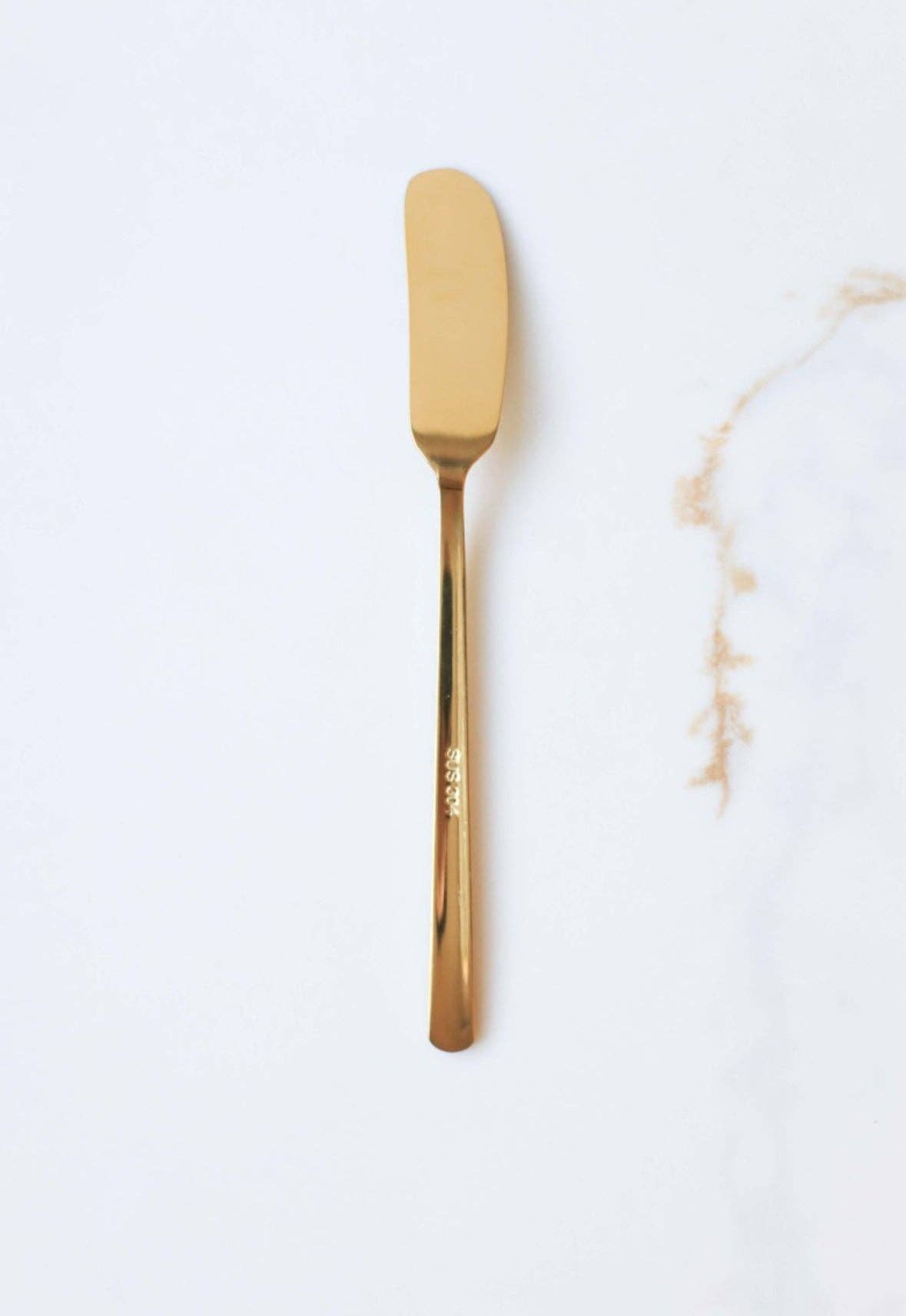 Brass Plated Butter Knife