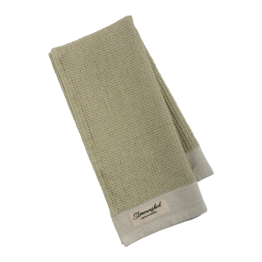 Fresh Pear Washed Waffle Dishtowel