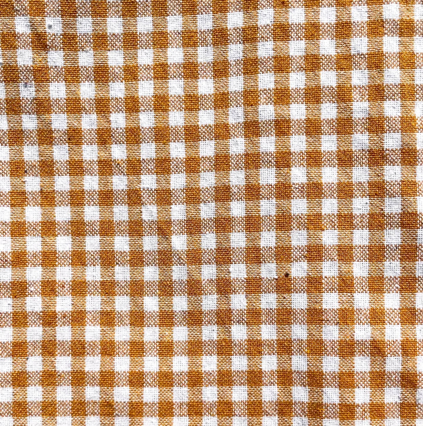 Organic Cotton Gingham Kitchen Towel - Mustard