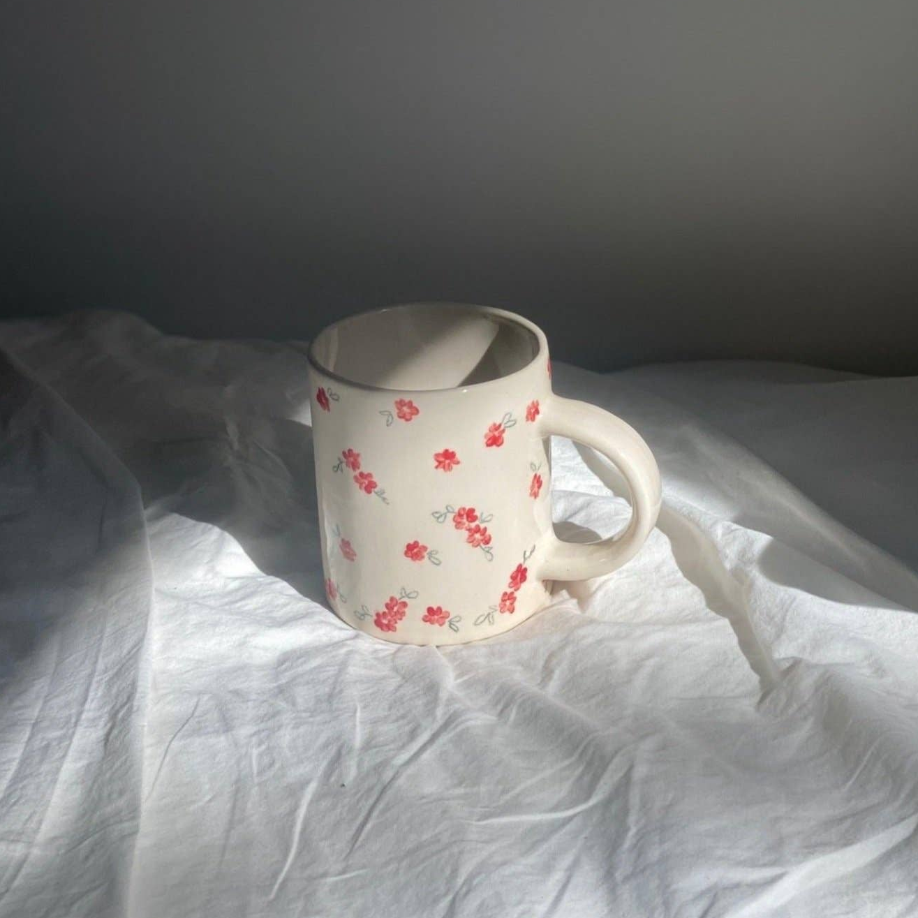 Wild Flowers Mug: Red