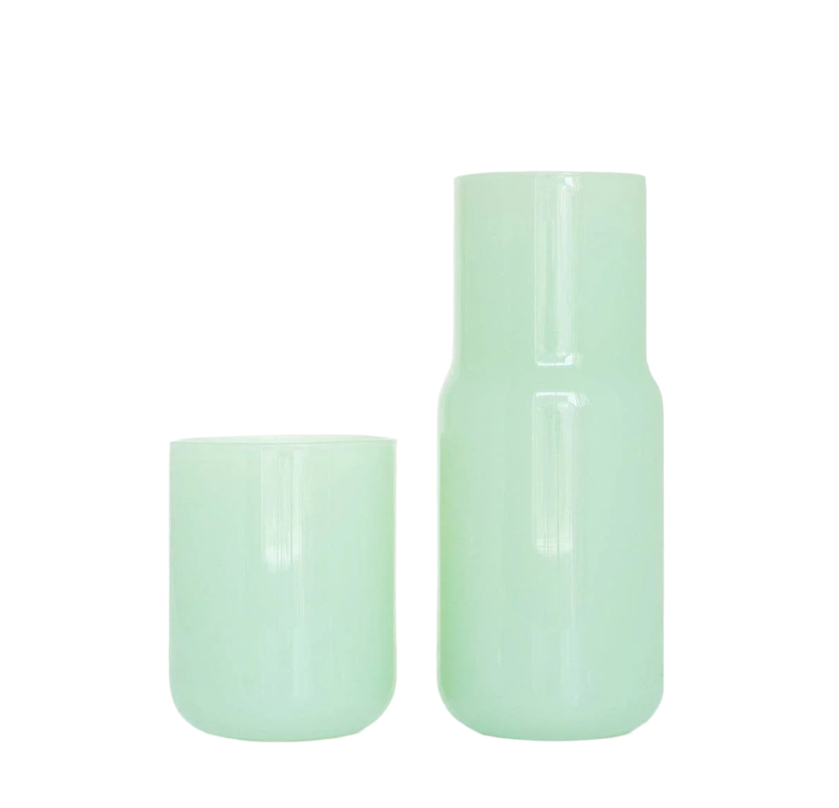 Tinted Glass Carafe - Jade