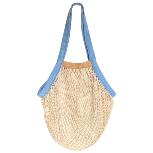 French Market Bag -  Blue + Wheat