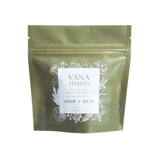 Hair + Skin Plant & Mushroom Powder for beauty health: 2 oz