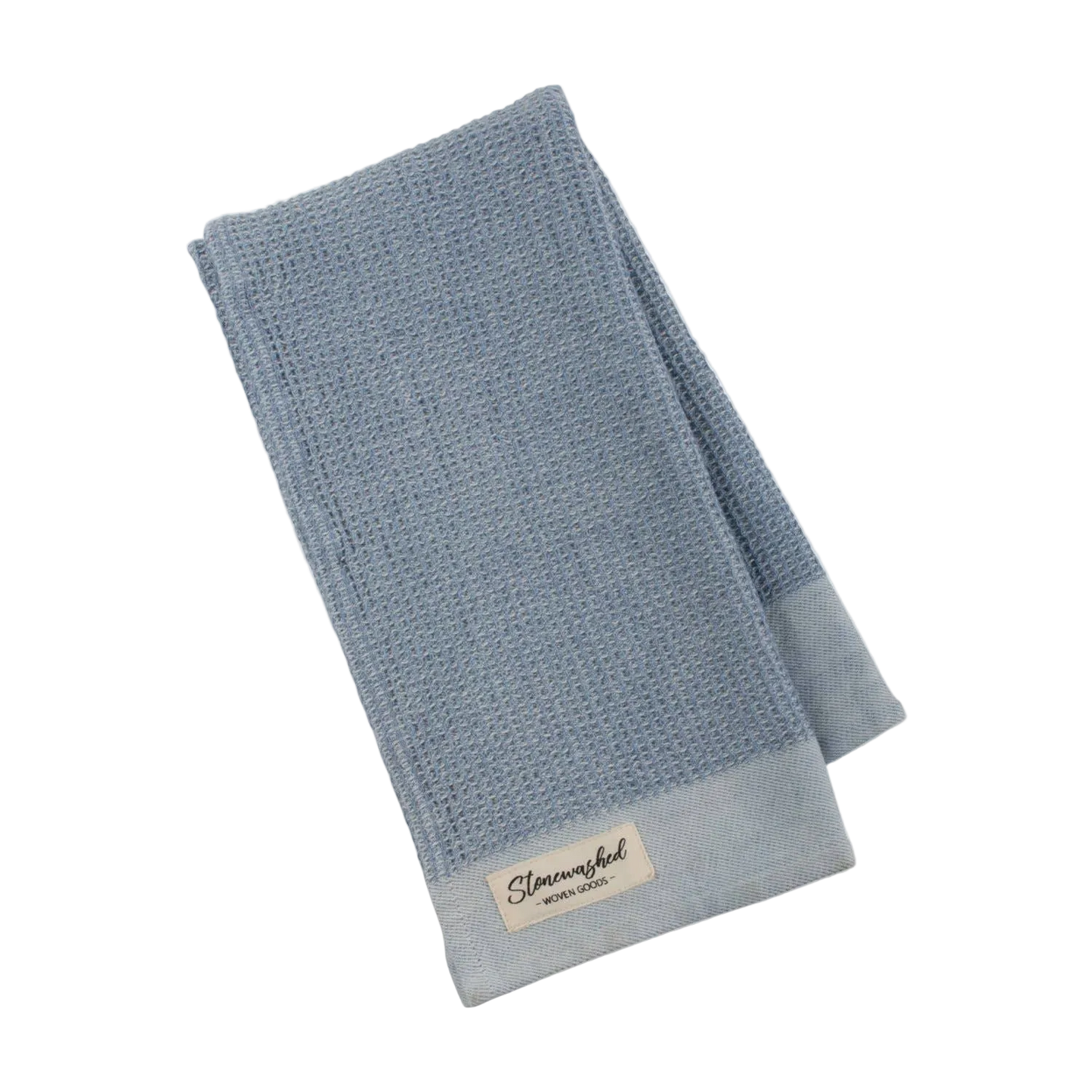 Storm Blue Washed Waffle Dishtowel