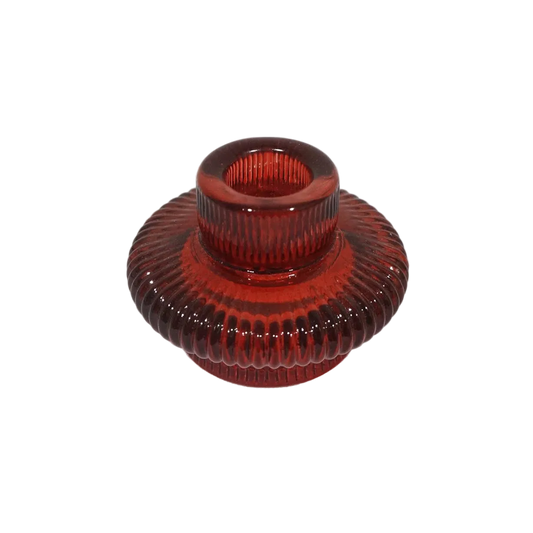 Taper + Tea Light Holder - Red