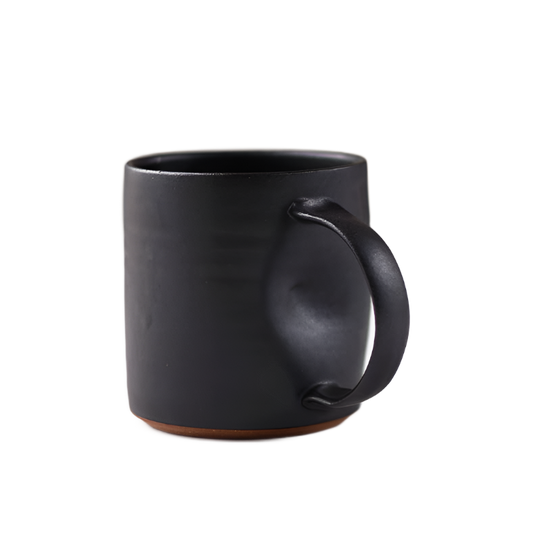 Matte Black Handmade Mug