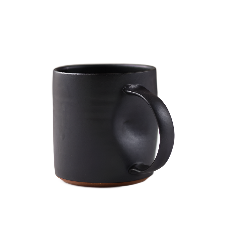 Matte Black Handmade Mug