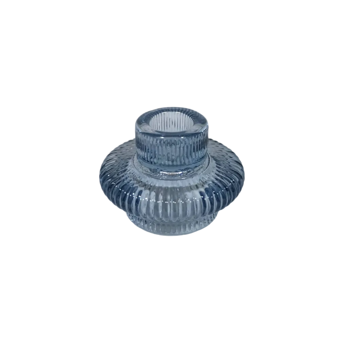 Taper + Tea Light Holder - Blue