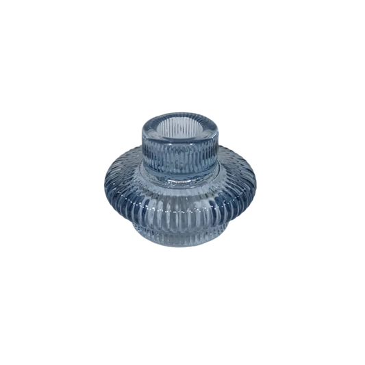 Taper + Tea Light Holder - Blue