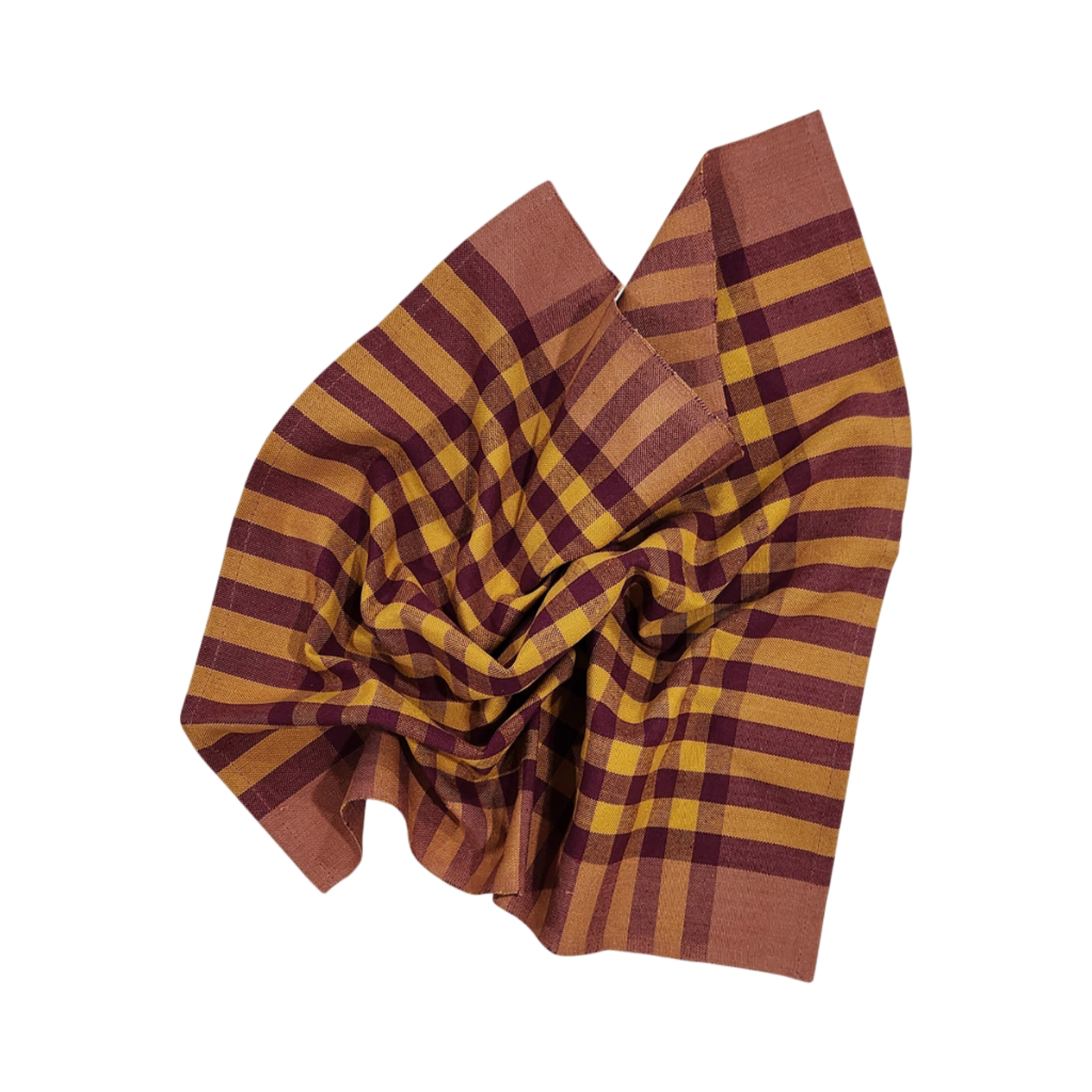 Grid Napkin Pair - Cranberry