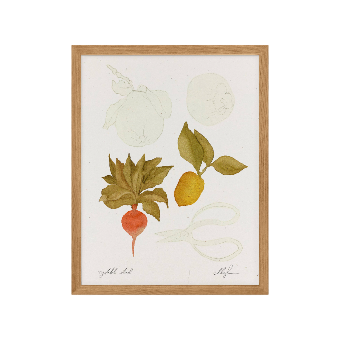 Vegetable Stand Art Print