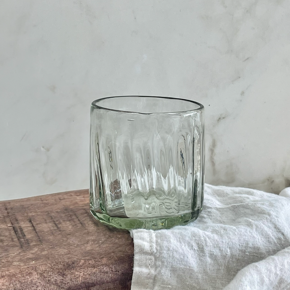 Handblown Fluted Tumbler