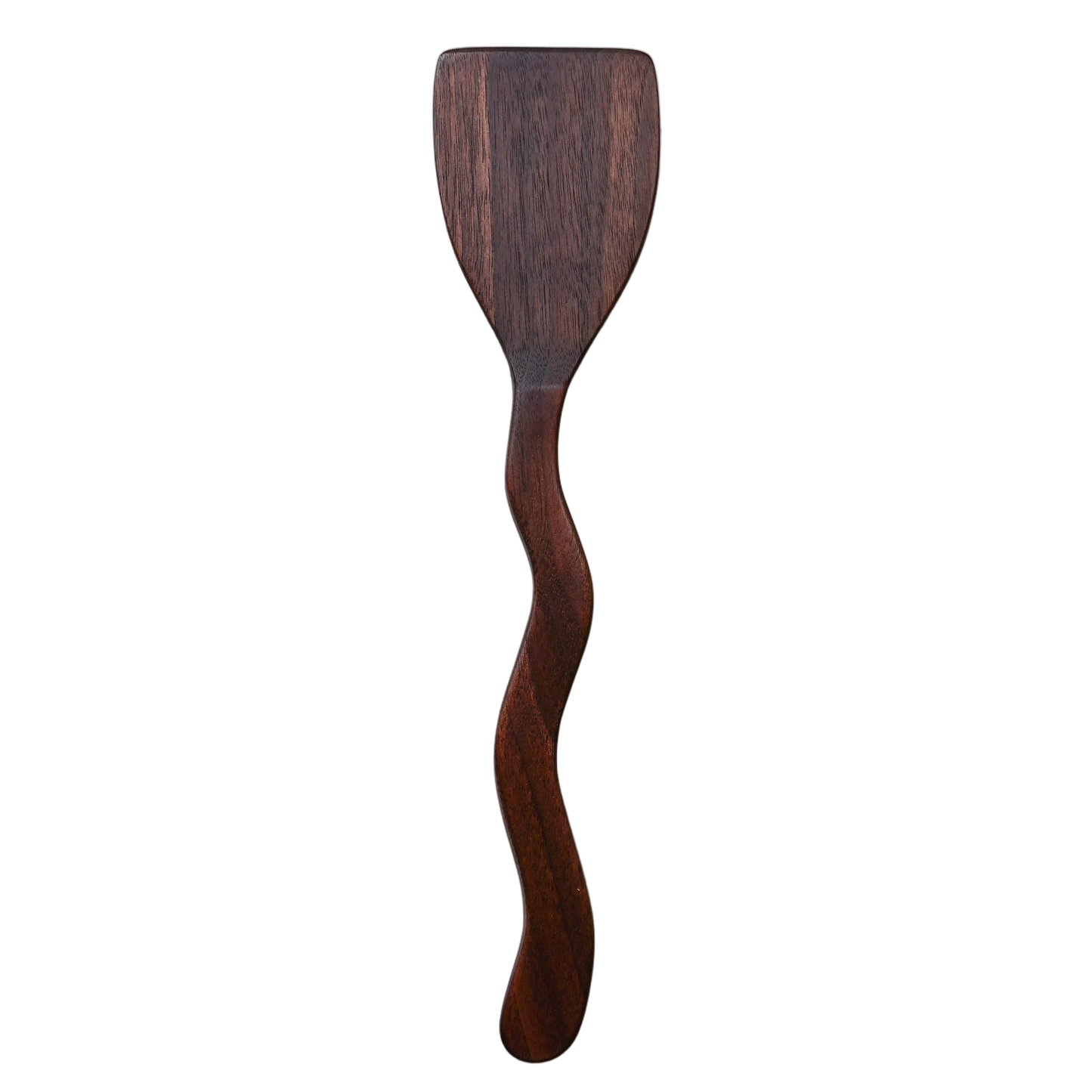 Squiggly Scraper Spatula - Walnut Wood