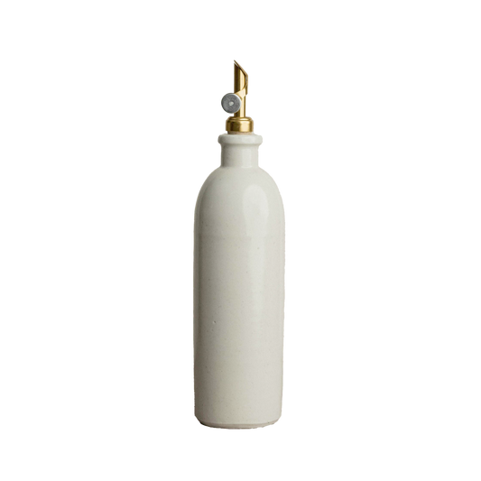 Handmade White Ceramic Oil Dispenser
