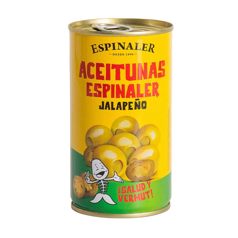 Olives Stuffed with Jalapeño, Espinaler.