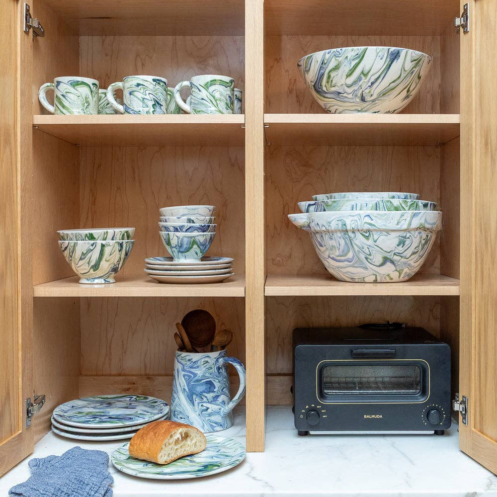 Marbled Ocean Mixing Bowls - Set of 3