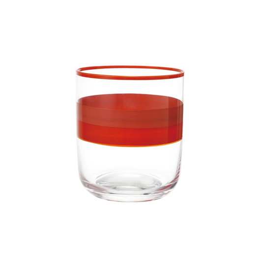 Orange & Pink Handpainted Glass