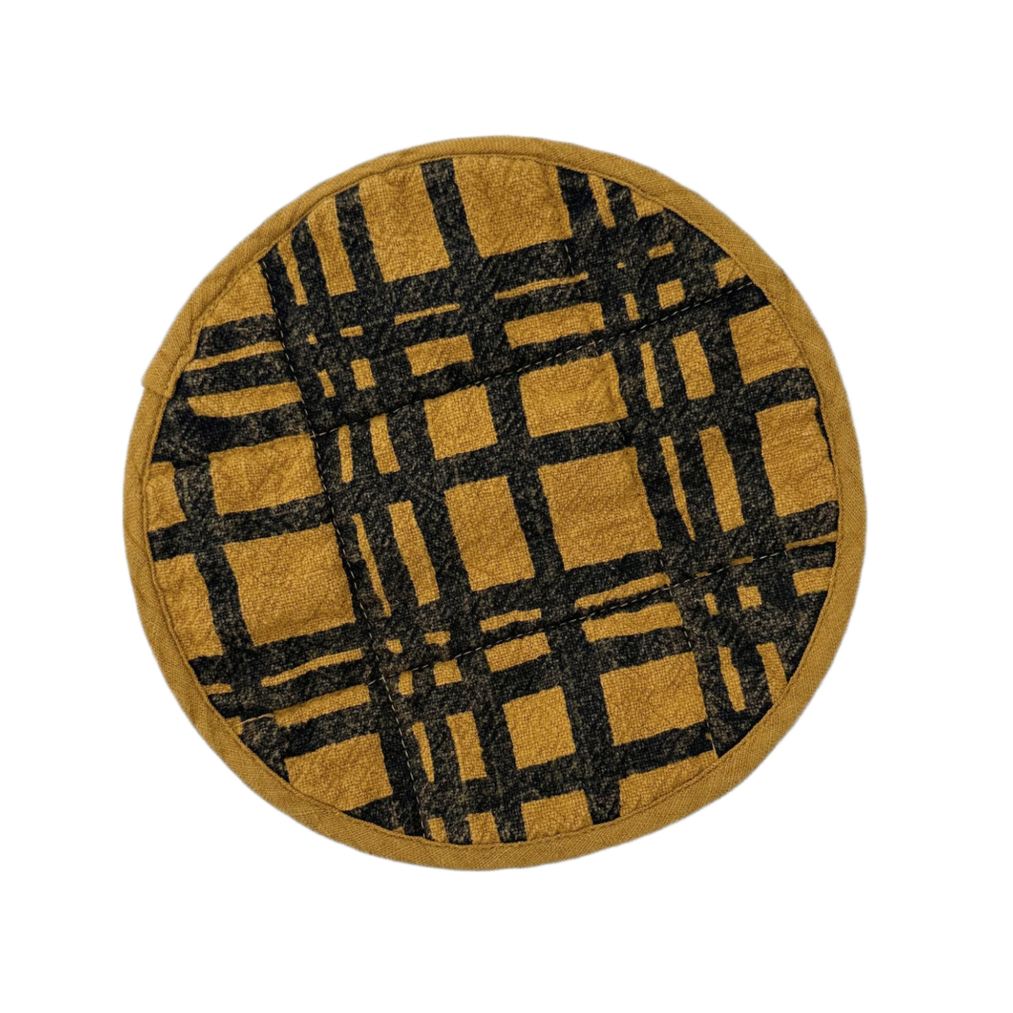 Round Potholder - Raw Sienna