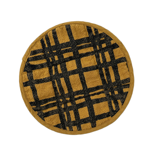 Round Potholder - Raw Sienna