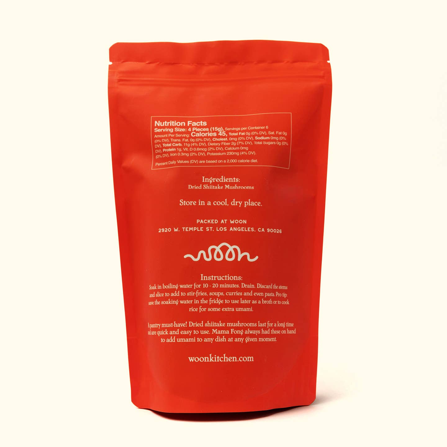 Woon Dried Shiitake Mushrooms