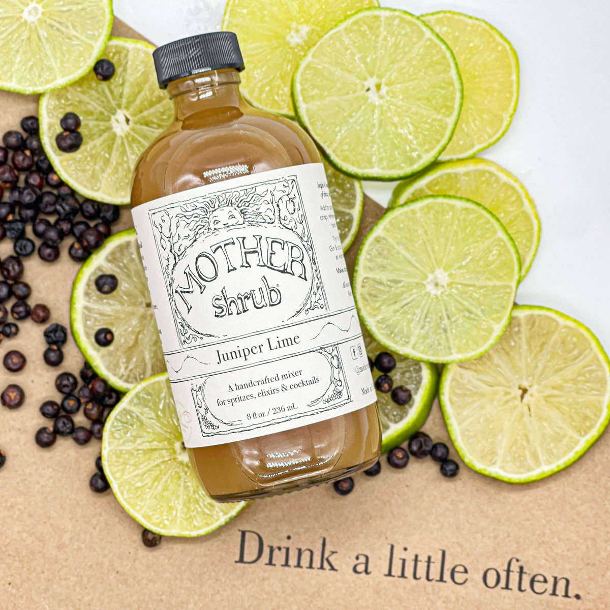 MOTHER shrub Juniper Lime: 8 oz