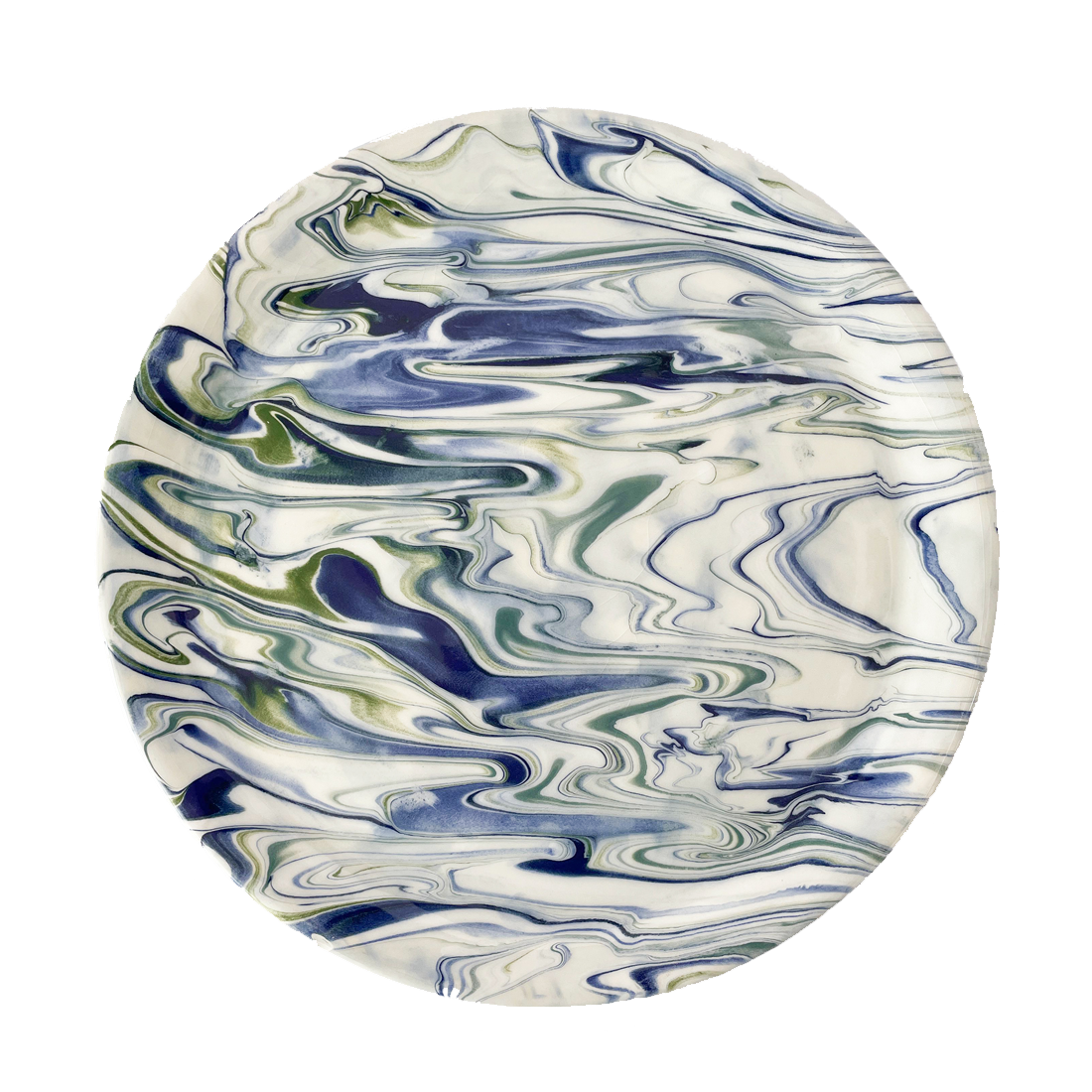 Marbled Ocean Dinner Plate