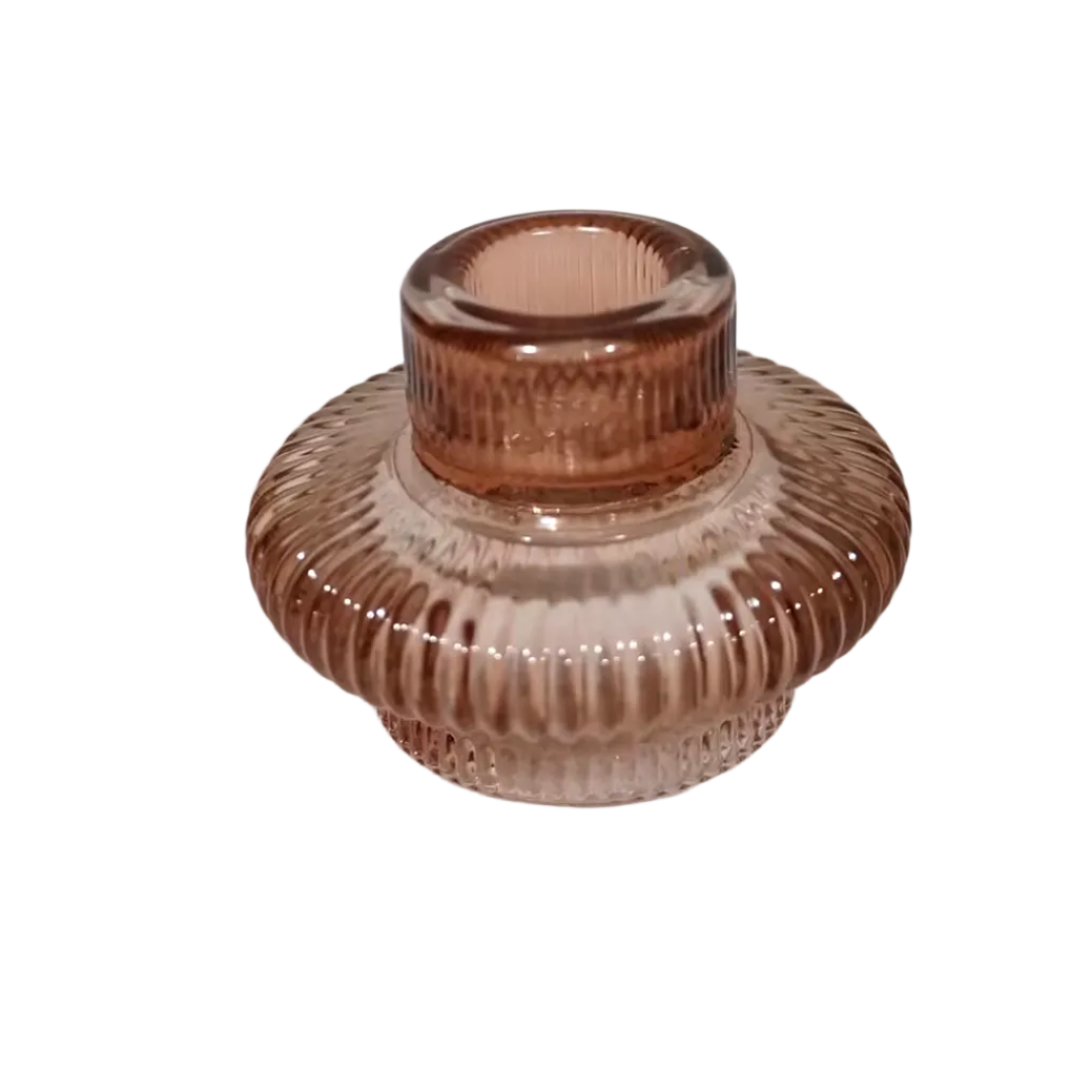 Taper + Tea Light Holder - Mauve