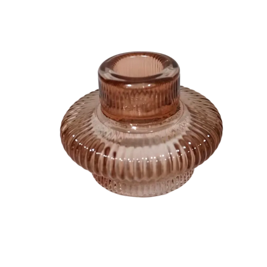 Taper + Tea Light Holder - Mauve