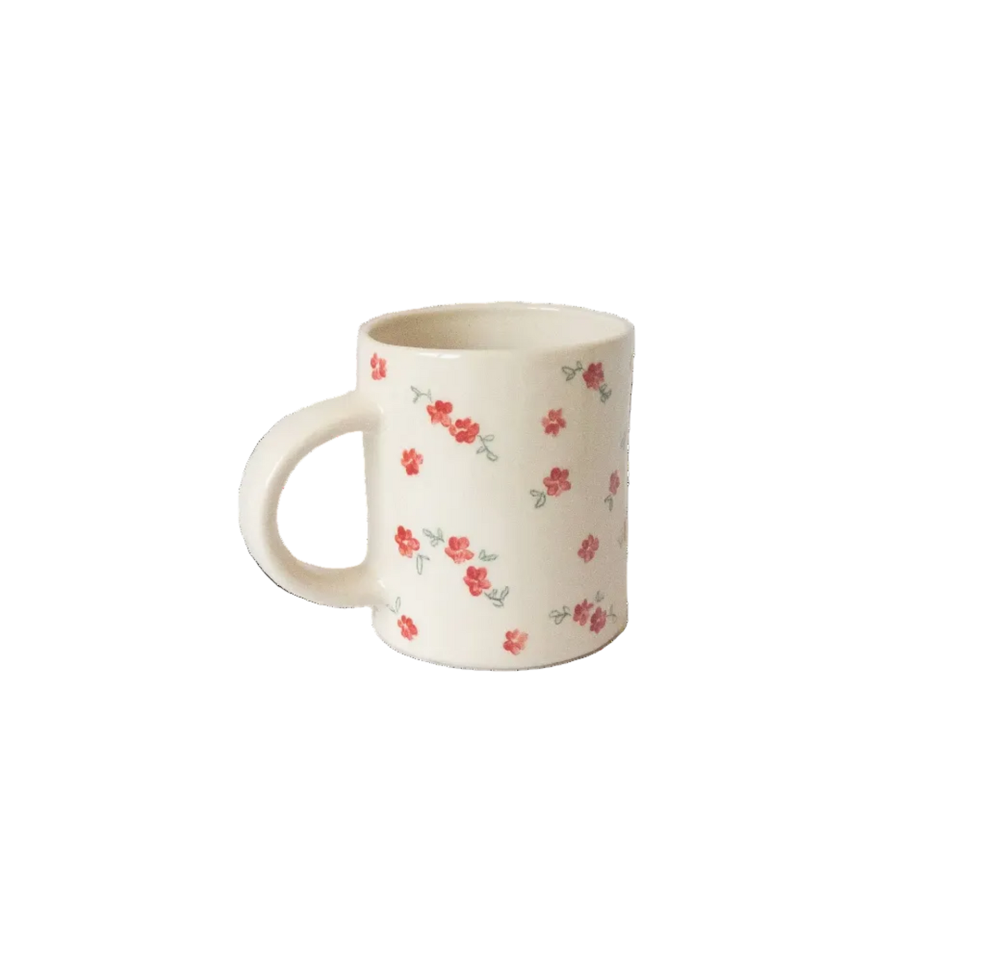 Wild Flowers Mug: Red