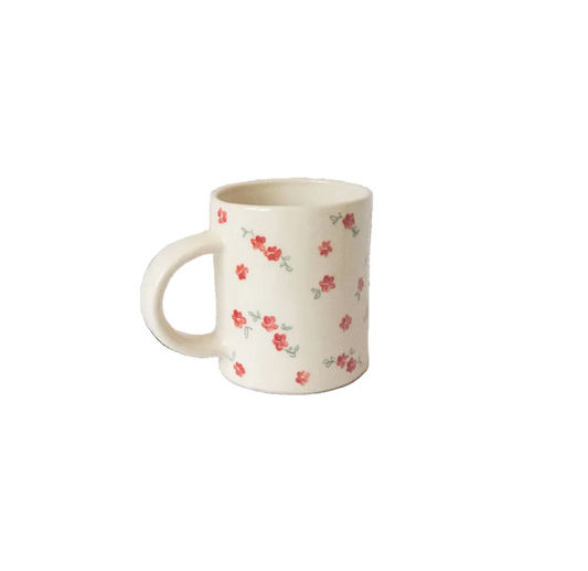 Wild Flowers Mug: Red