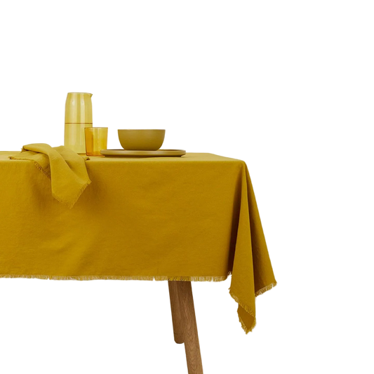 Mustard Cotton Table Cloth