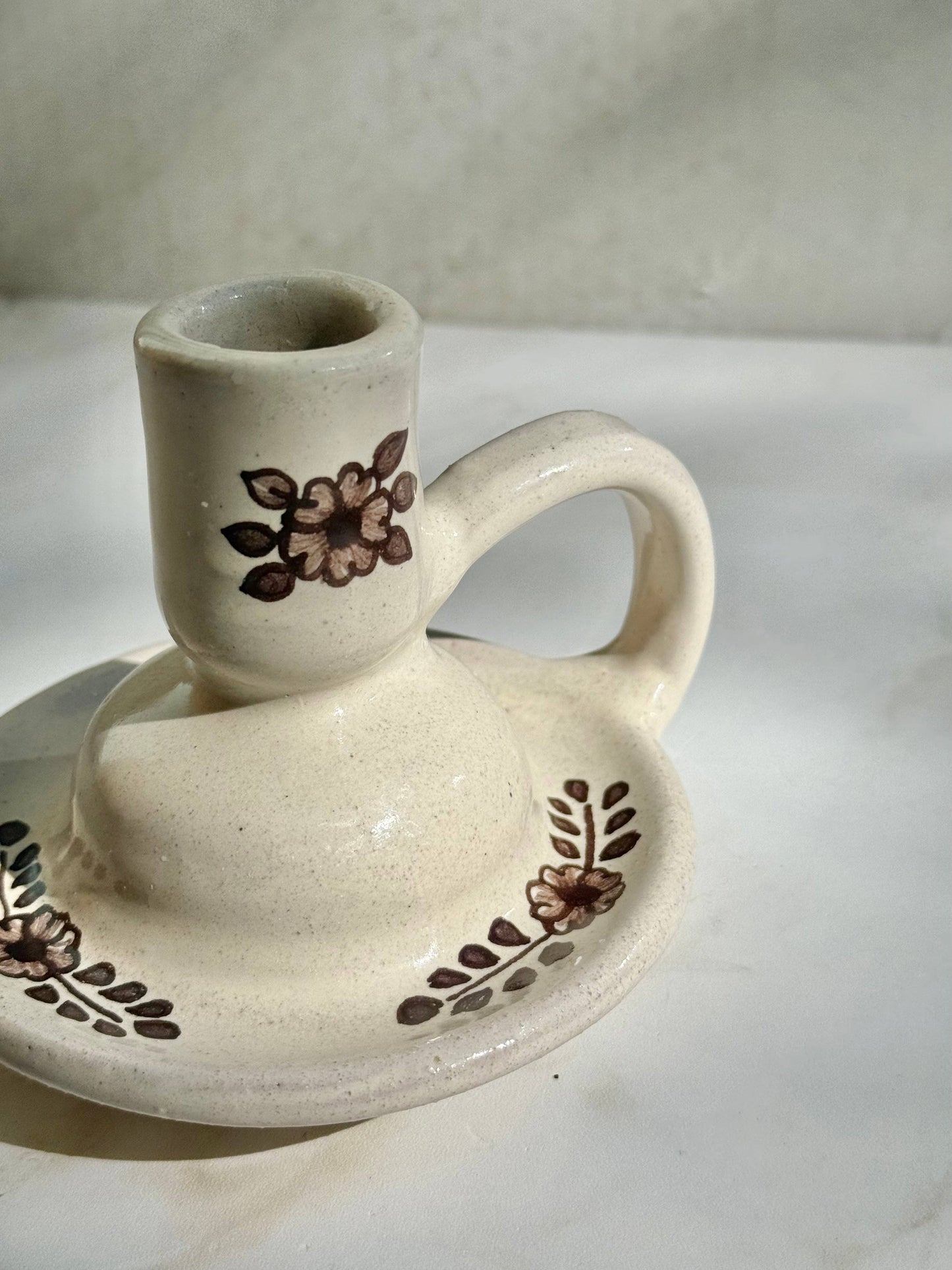 Hand Painted Margot Candle Holder