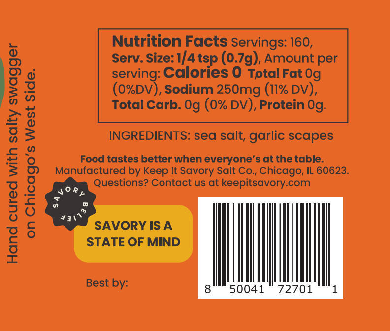 Garlic Scape Sea Salt