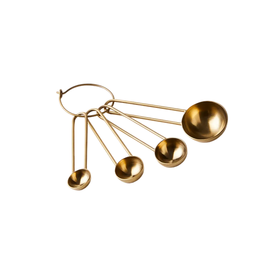 Simple Measuring Spoons - Brass