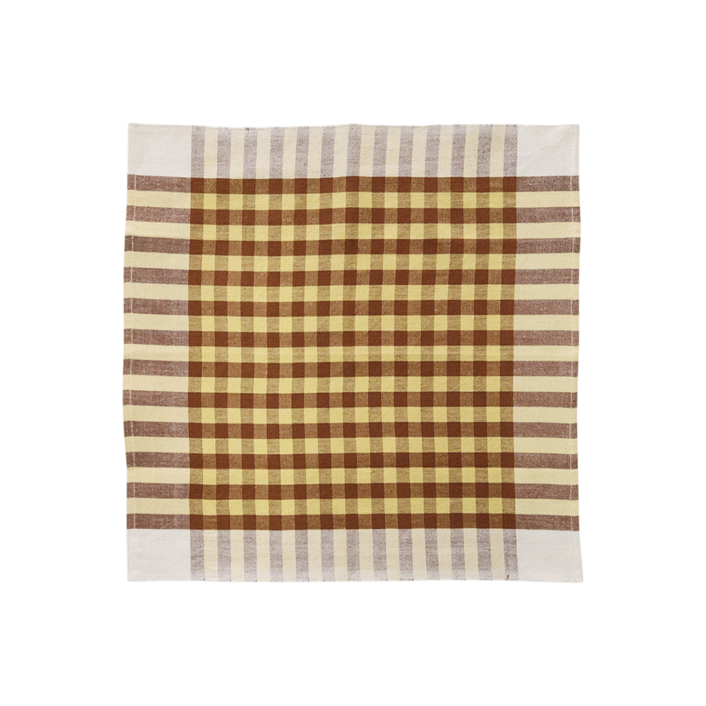 Grid Napkin Pair - Pineapple