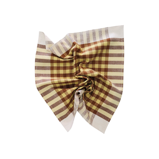 Grid Napkin Pair - Pineapple