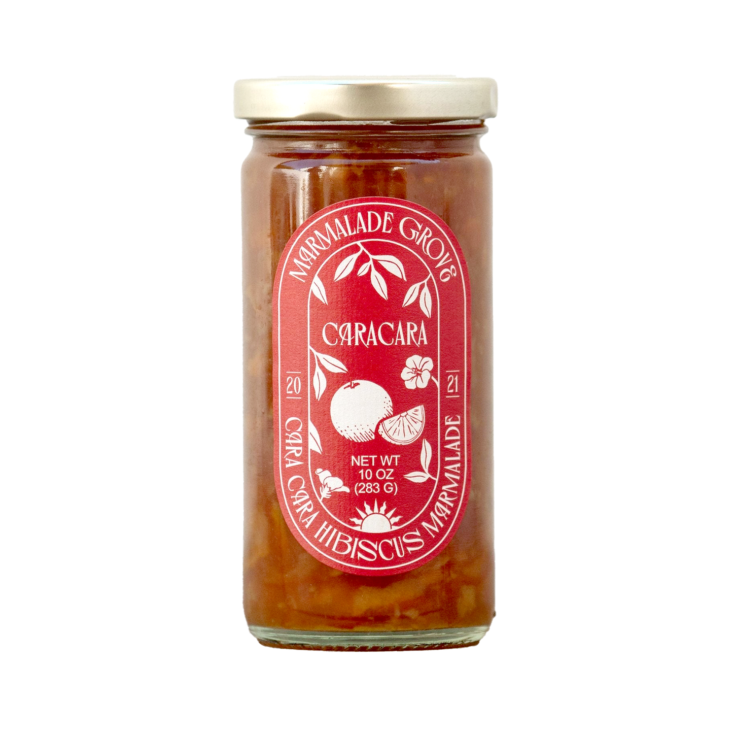 Cara Cara & Hibiscus Marmalade: 10oz Marmalade Jar